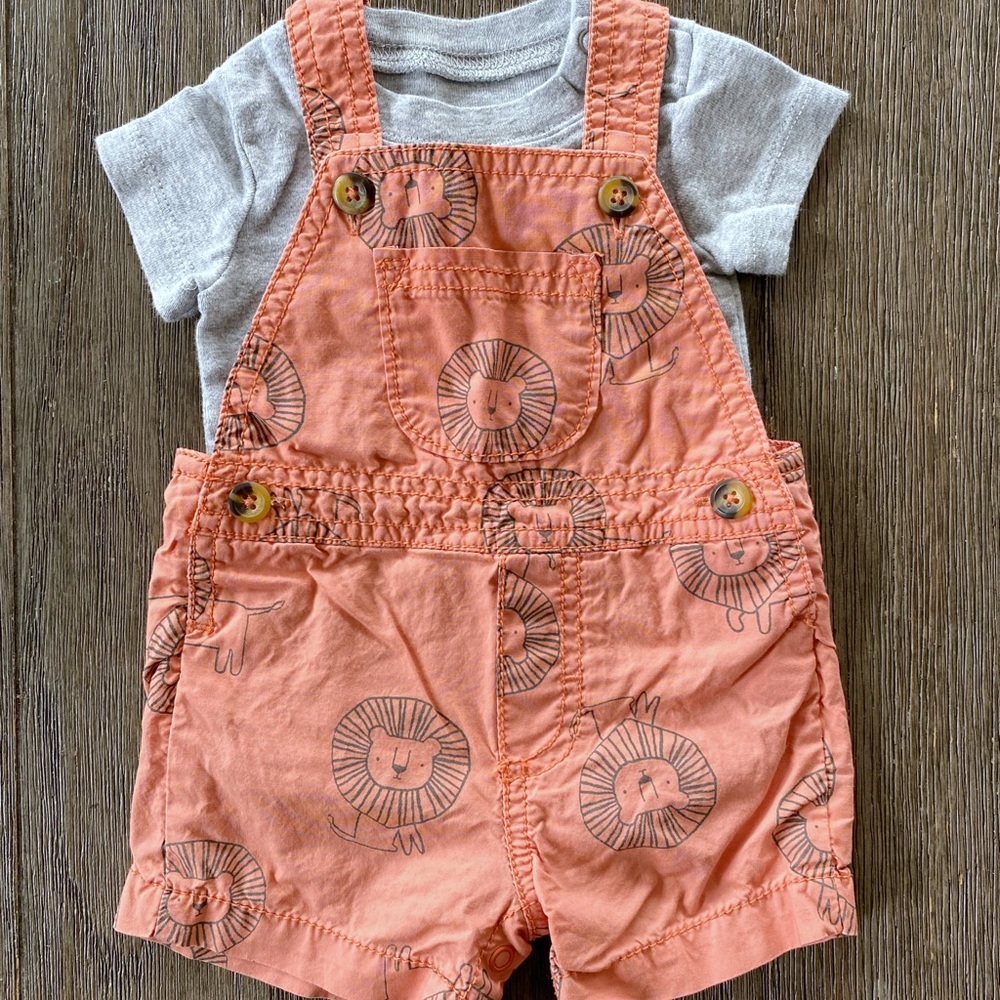 Carter’s short overall outfit shortalls